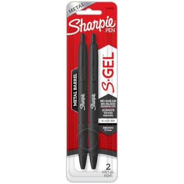 Imagem de Sharpie S-Gel, 0,7 mm, conjunto de 2, preto fosco, tinta preta, caneta de gel 2194705