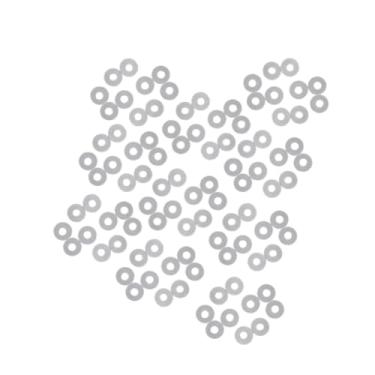 Imagem de Dynwave 100pcs badminton raquet ilhós ilhós protetores de arame portáteis acessórios de nylon guardas interna colapso anéis de juntas, Claro