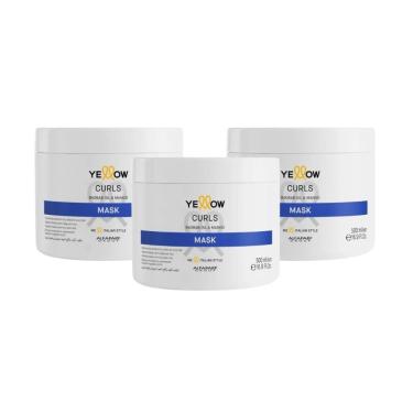 Imagem de Alfaparf Grouf Yellow Curls Kit 3 Máscara 500g