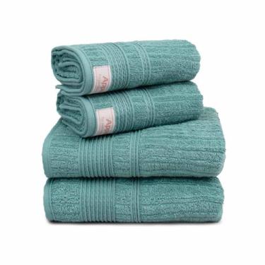 Imagem de Jogo de Toalha de Banho 100% Algodão Sonata 4 Peças Penteado - Appel, 