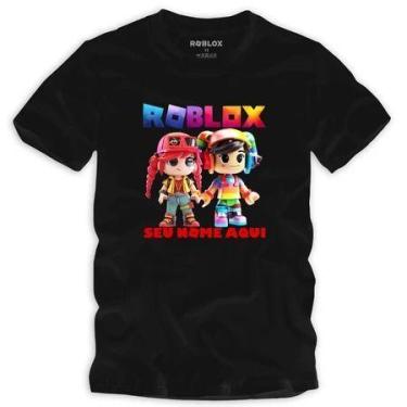 Imagem de Camiseta Roblox personalize seu nome Adulto e Infantil menina e menino