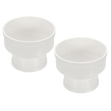 Imagem de PATIKIL Redutor de duto de 15 cm a 10 cm, 2 peças de adaptador aumentador de tubo de PVC para dutos de tubo de fluxo de ar para dutos de ventilação DWV (dreno, resíduos e ventilação), branco