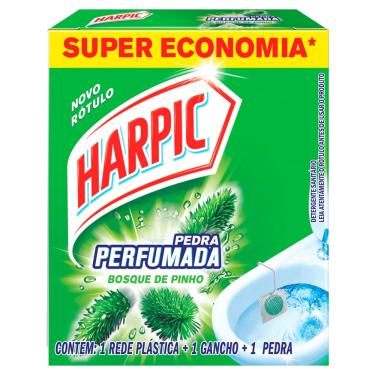 Imagem de DETERGENTE SANITÁRIO EM PEDRA PERFUMADA BOSQUE DE PINHO HARPIC SUPER ECONOMIA