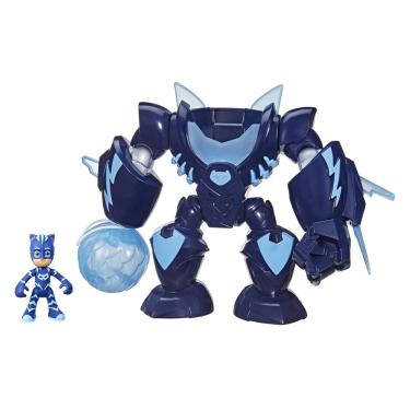 Imagem de Brinquedo pré-escolar pj Masks Robo-Catboy com luzes e sons para crianças a partir de 3 anos