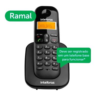 Imagem de Telefone Ramal Digital Intelbras Ts 3111 Sem Fio Preto