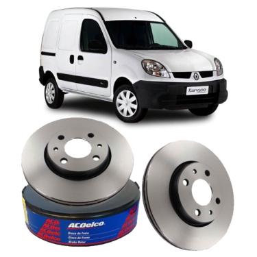 Imagem de Par Disco Freio Dianteiro Acdelco Kangoo 2002 A 2005