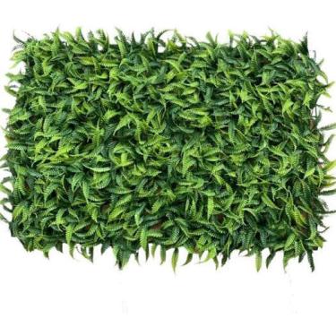 Imagem de Samambaia Placa 40X60 Cm Artificial Folhagem Parede Jardim