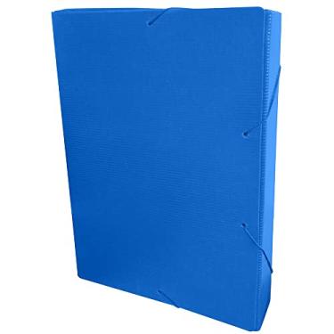 Imagem de Dello - Pasta Aba Elástico OF. LB 3,5cm Polidello Azul, 0962.C.0010P - Pacote com 10 unidades