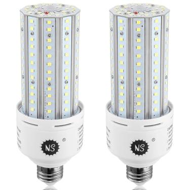 Imagem de NS Pacote Com 2 Lâmpadas E26 De Segurança Ativadas Por Movimento, 60 W, 7500 Lm, Liga/Desliga Automática, Luz Natural De 5000 K Para Porta Da Frente, Depósito, Garagem, Varanda, Armário, Sacada...