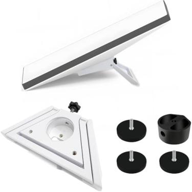 Imagem de Luxentis Suporte Starlink Mini 2 Em 1 – Adaptador De Tubo Integrado E Mini Suporte Padrão Com Adaptador Magnético E Adaptador De 1/4"-20, Kit De Acessórios Starlink Mini Para Rv/Iate/Guardrails