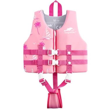 Imagem de Gogokids Colete De Natação Infantil, Boias Infantis – Colete De Flutuação Para Meninos E Meninas, Auxiliar De Natação Para Piscina E Praia, Serve Para Crianças De 2 A 8 Anos / 22 A 60 Libras