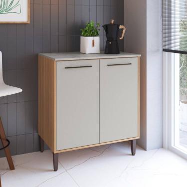 Imagem de Balcão para Cooktop 4 Bocas 2 Portas com Tampo Jade Delmarco