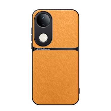 Imagem de Kepuch Capa para Vivo S20 - Litchi Grano Case Placa de Metal Embutida - Pornográfico