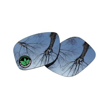 Imagem de Raydi Lentes de reposição de policarbonato para óculos de sol Ray-Ban Meta Wayfarer RW4006 50 mm - Espelho de titânio prateado - Polarizado