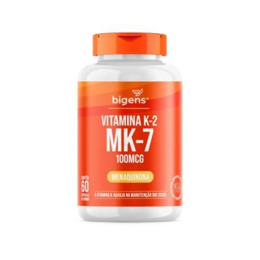 Imagem de Vitamina K2 Mk7 100mcg Fortalece Ossos 60 Cápsulas Bigens