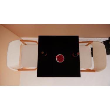 Imagem de 01 Un Chapa 15mm Madeira Mdf 60x60cm Placa Prateleira PRETO Cód.1300 -