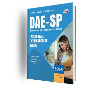 Imagem de Apostila DAE Bauru - Leiturista e Entregador de Avisos - Apostilas Opç