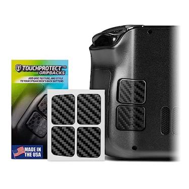 Imagem de TouchProtect GripBacks - Steam Deck OLED compatible Back Button Enhancement Add More Grip and Control to your Deck! (Carbon - Black)