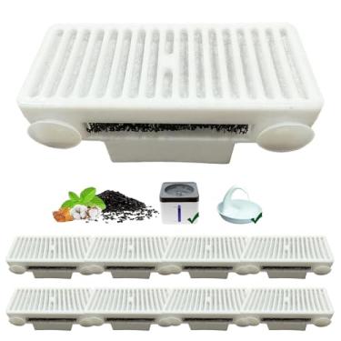 Imagem de 8 pacotes de filtro de substituição para fonte de água em forma de T para mini vórtice pet e cisne fonte de água potável