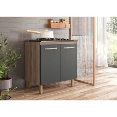 Imagem de Balcão Para Cooktop 02 Portas Carvalho Nicioli