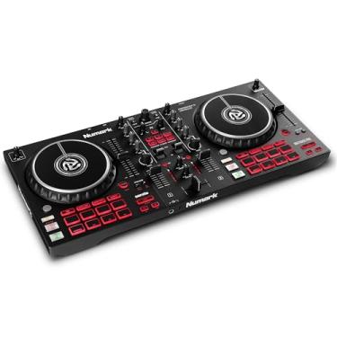 Imagem de Controlador Numark Mixtrack Pro FX Serato DJ com 2 decks, mixer, botões de efeitos e interface de áudio