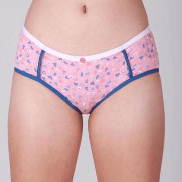 Imagem de Calcinha Amoo Infantil Microfibra LIstrada 733 C/3, Cores sortidas, G