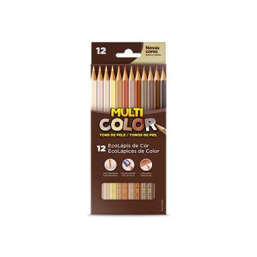 Imagem de EcoLápis de Cor Multicolor, Tons de Pele, 11.1200NTP, Estojo com 12 Cores