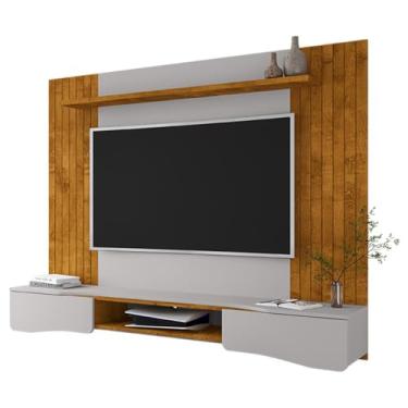 Imagem de Painel Tv 65 Pol Búzios 2 Portas Naturalle Off White Bechara