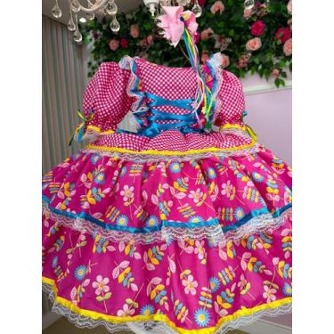 Imagem de Vestido Bella Child Junino Quermesse Chique Pink, 12