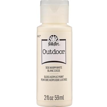Imagem de FolkArt Tinta acrílica para ambientes externos em cores sortidas (60 ml), 1656 branco quente