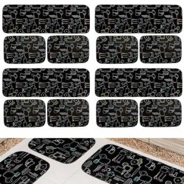 Imagem de Tapetes de Cozinha Kit 04 Jogos com 3 Peças cada Antiderrapante Revenda
