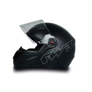 Imagem de Capacete FW3 GTX Classic Preto Fosco com Óculos Interno (58)