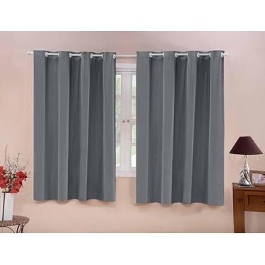 Imagem de Cortina Blackout para Quarto, Sala, Escritório, 2,20 x 1,30 com Ilhós, PVC, Várias Cores, Tecido Plástico Blecaute, Super Resistente. (CINZA CHUMBO)