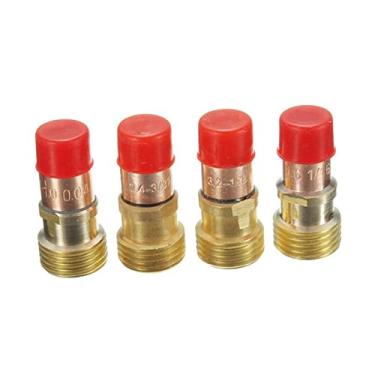 Imagem de Tocha de soldagem 16/26/49/21 peças/conjunto de bicos de tocha de soldagem Tig copo de lente de gás de tungstênio WL20 Kit para TIG WP-17/18/26 acessórios de soldagem durável cabeça de tocha (26