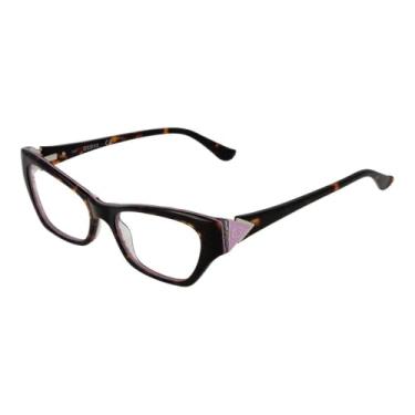Imagem de Guess GU2747 056 Women's Havana/Purple Plastic Frame Eyeglasses