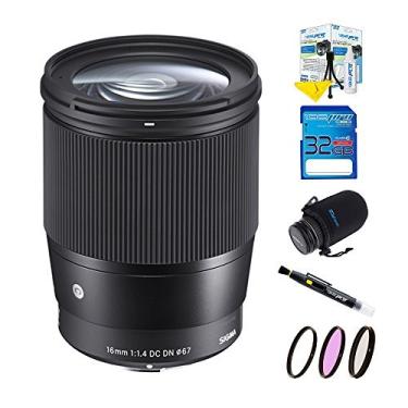 Imagem de Lente Contemporânea Sigma 16 mm f/1.4 DC DN para Sony E - Pacote Deal-Expo Advanced