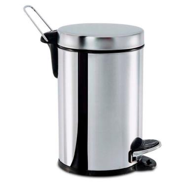 Imagem de Lixeira Brinox Com Pedal Decorline 3040/201 Em Aço Inox 3 Litros Inox