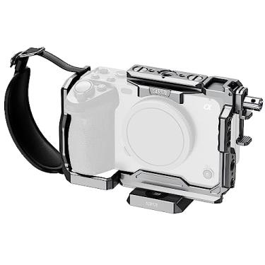 Imagem de SIRUI Gaiola de câmera para Sony FX 3 FX30 com braçadeira de cabo de alça de pulso para trilho HDMI NATO, placa QR para Arca-Swiss, compatível com alça Sony XLR e compatível com DJI RS2 RS3 Gimbal,