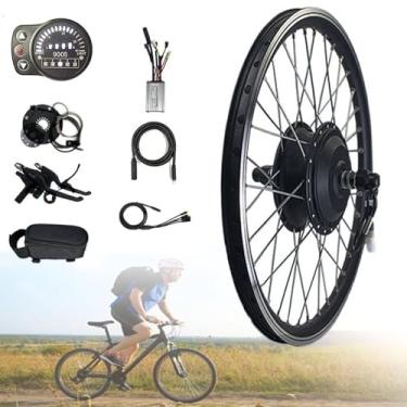 Imagem de 20 24 26 27,5 28 29 700c Kit De Conversão De Bicicleta Elétrica Com Motor De Roda Dianteira 48v Atualizado Sem Escova, 500w, 20"