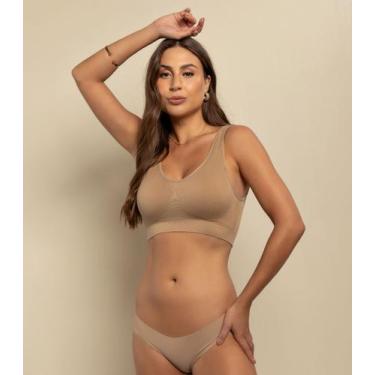 Imagem de Calcinha Fio Corte A Laser Basic Pro Bege, G, Bege