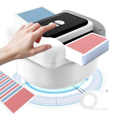 Imagem de LITTCO Automatic Card Shuffler (Dual Mode), Rechargeable & Travel-Friendly, Low Noise Card Shuffler 2 Deck, Applies to Poker, UNO, Texas Hold'em, Blackjack, Skip-Bo