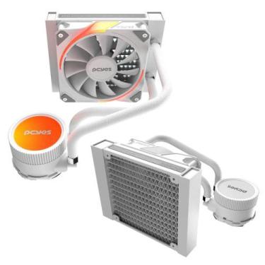 Imagem de Water Cooler Sangue Frio 3 White Ghost 120mm Tdp 200W Pcyes Para  Cpu 