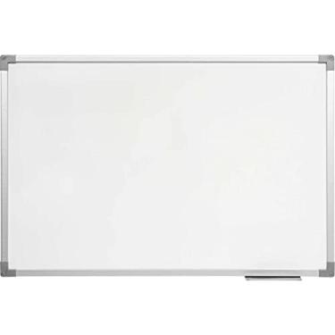 Imagem de Quadro Branco, Stalo, Moldura de Madeira, 90x60 cm, UV MDF, Soft, Prata, Pacote com 2