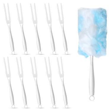 Imagem de 3 peças de refis de espanador conjunto de alças dobráveis compatível com Swiffer Dusters, cabo de escova de remoção de poeira estática descartável para poeira eletrônica, móveis, persianas