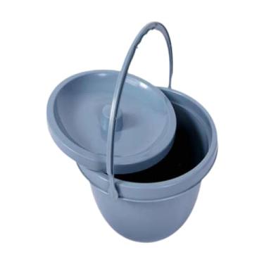 Imagem de OIIBWQ Penico de cama, balde de cômoda de cabeceira, recipiente prático para xixi, pote para banheiro doméstico, viagens, homens, mulheres e adultos