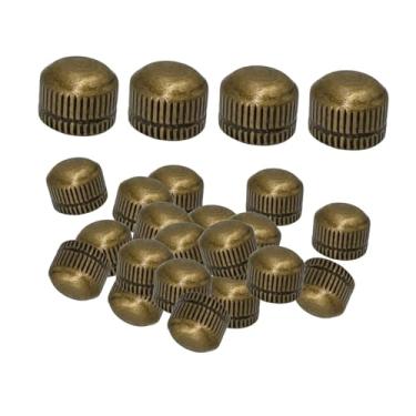 Imagem de Fenteer 100 peças de tampas de parafuso M4 para fixação de luminárias, porcas, ferragens para luminárias de teto, pendentes, lustres, luminárias de chão, Bronze