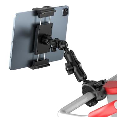 Imagem de PLDHPRO Suporte Para Microfone E Tablet Ipad, Esteira, Tripé, Carrinho De Bebê, Bicicleta Ergométrica, Com Braçadeira, Acessórios Guidão Exercícios, Compatível Iphone, Galaxy Tab 5.1 15.6'', Telefon