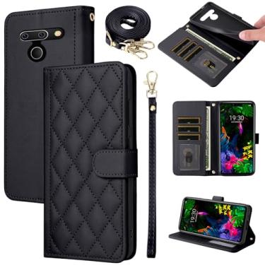 Imagem de Furiet Argyle Capa carteira para LG G8 ThinQ com alça de pulso alça de ombro slot para cartão bolsa fólio de luxo couro PU acessórios capa de celular para LGG8 Thin Q G 8 LG8 G8thinq LGG8thinq 8G