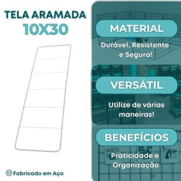 Imagem de Tela Aramada 10x30cm Mural Criativo Fotos Inspirações Mood Board Organ