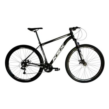 Imagem de Bicicleta Bike Aro 29 MTB Alumínio KSX SD7 24 Velocidades Câmbio ESPECIAL Cabeamento Interno Unissex (PRETA FOSCA (ADS PRATA), 21)